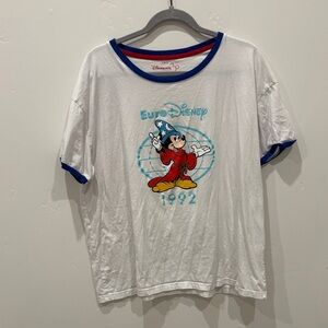 Disney Euro T-Shirt with Mickey Mouse in Red and Blue